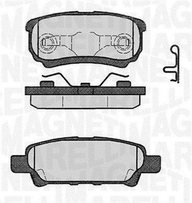 MAGNETI MARELLI stabdžių trinkelių rinkinys, diskinis stabdys 363916060285